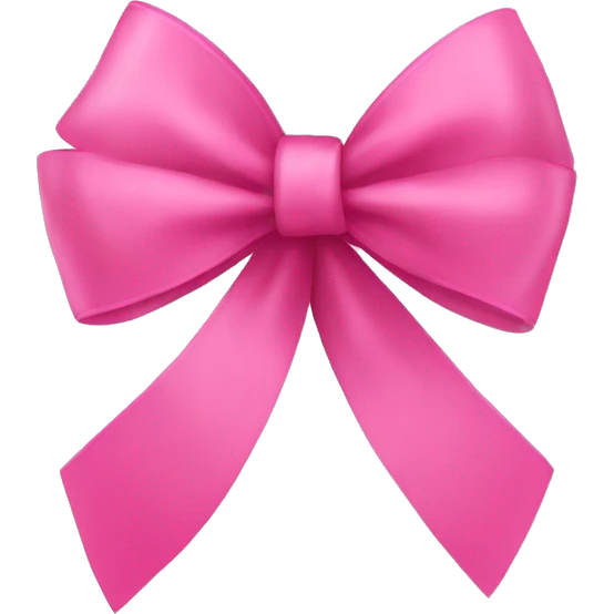 pink ribbon bow emoji