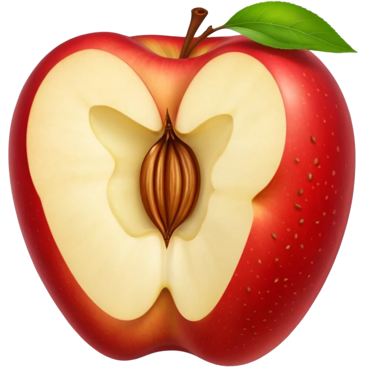Create a core of an apple emoji