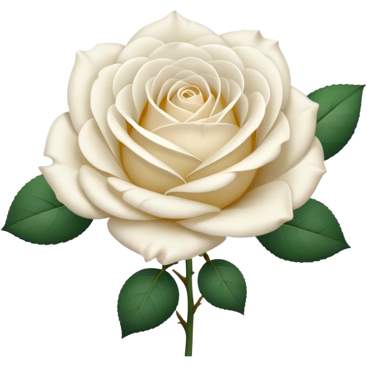 singe white rose emoji
