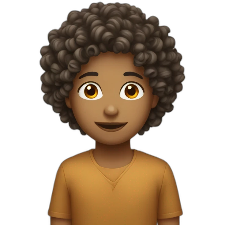 Curly hair emoji