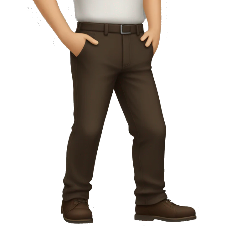 Deep brown Trousers emoji