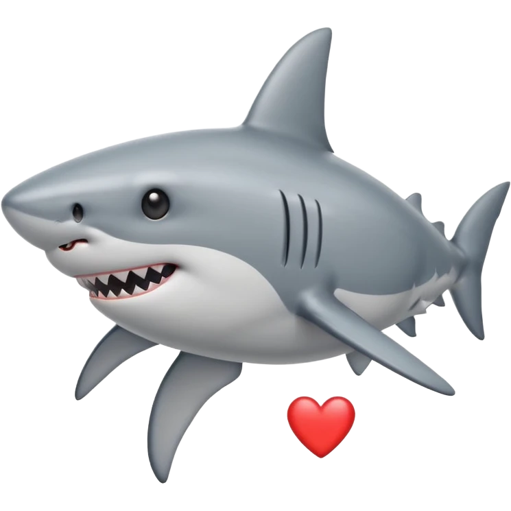 shark with heart eyes emoji