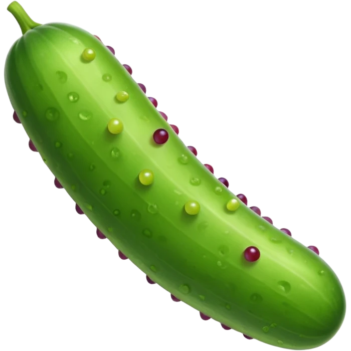 Tan long cucumber with grapes on bottom  emoji