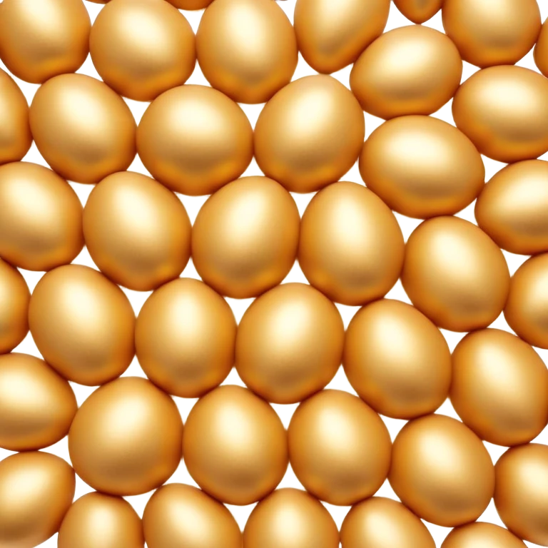 3D rendered authentic Hong Kong egg puffs (鸡蛋仔) with distinctive round bubble pattern, golden color, hyper-realistic egg-shaped bubbles, glossy finish, detailed texture, soft lighting emoji