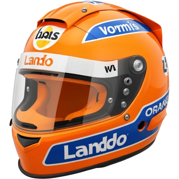 racing helmet lando norris emoji