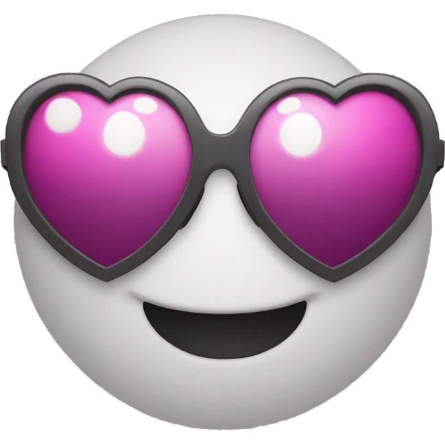 Heart smiley face with sunglasses emoji