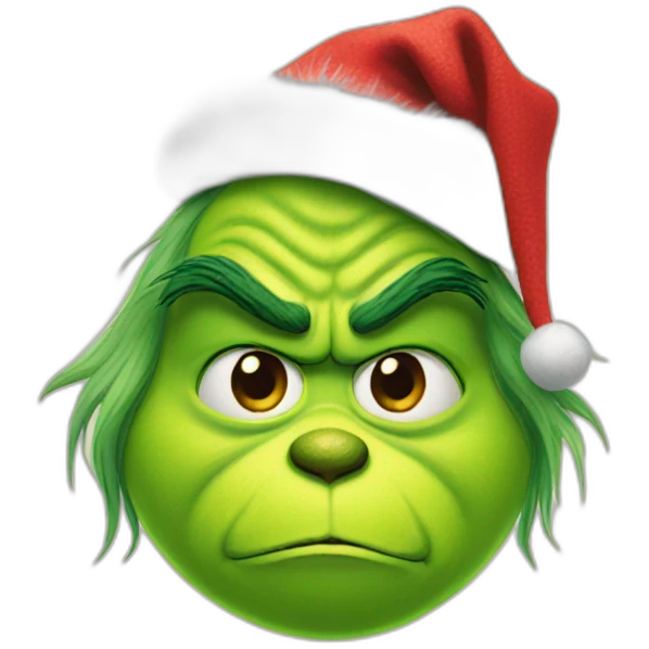 grinch in ugly sweater emoji
