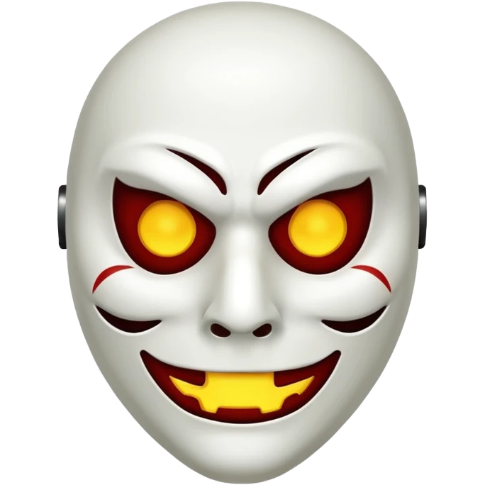 Scary halloween killer Mask emoji
