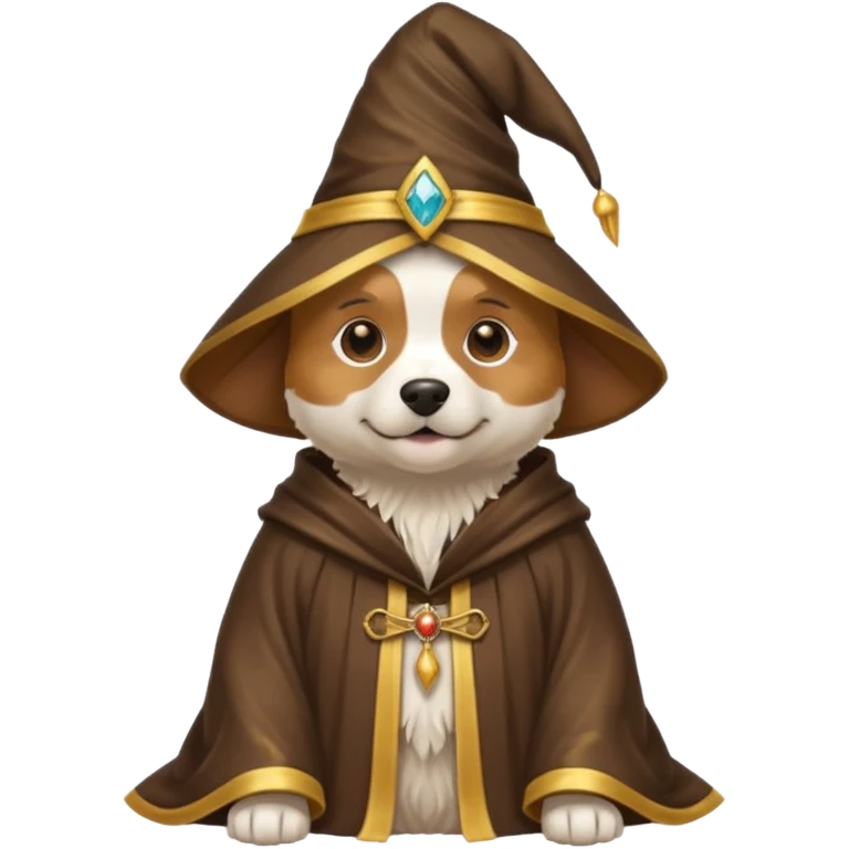 Dog wizard emoji