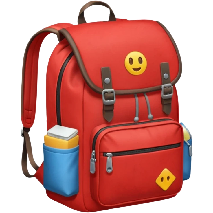 red small backpack emoji