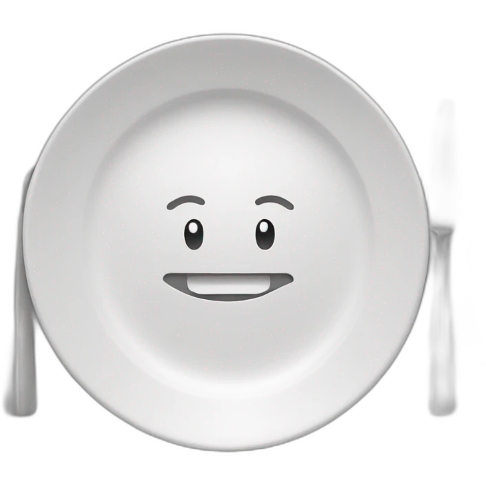 Paper with « YOU » wrote in a plate for dinning emoji