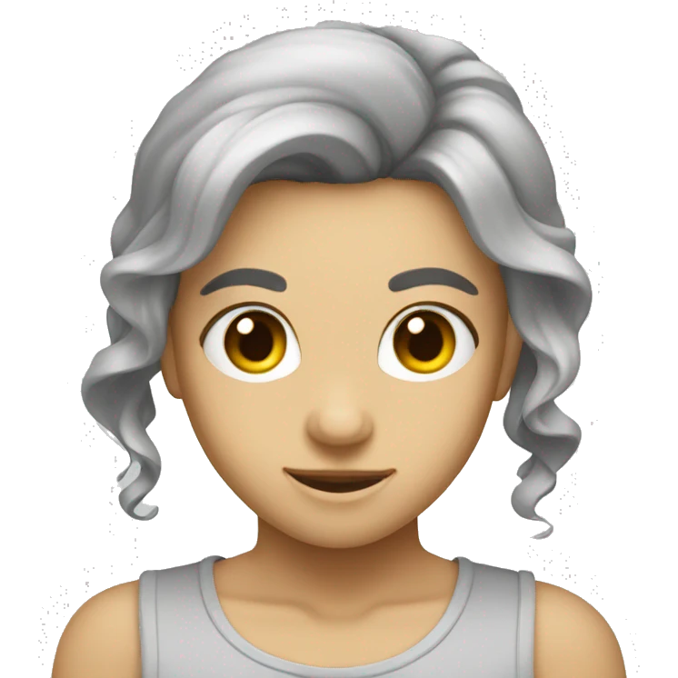 light grey bow emoji