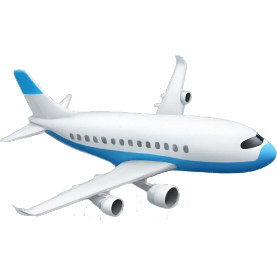 Airplane wearing a dress emoji