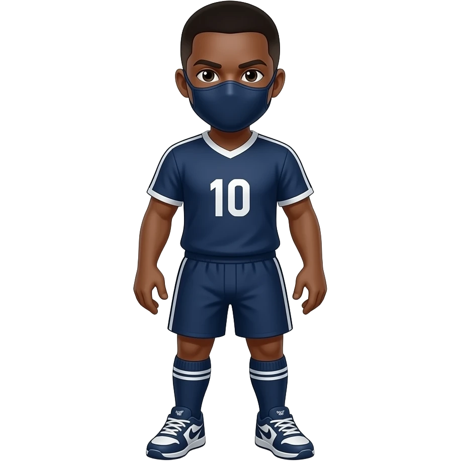 Aj napravi kiliam embapeta fudbalera da ima masku na ninlja kornace emoji