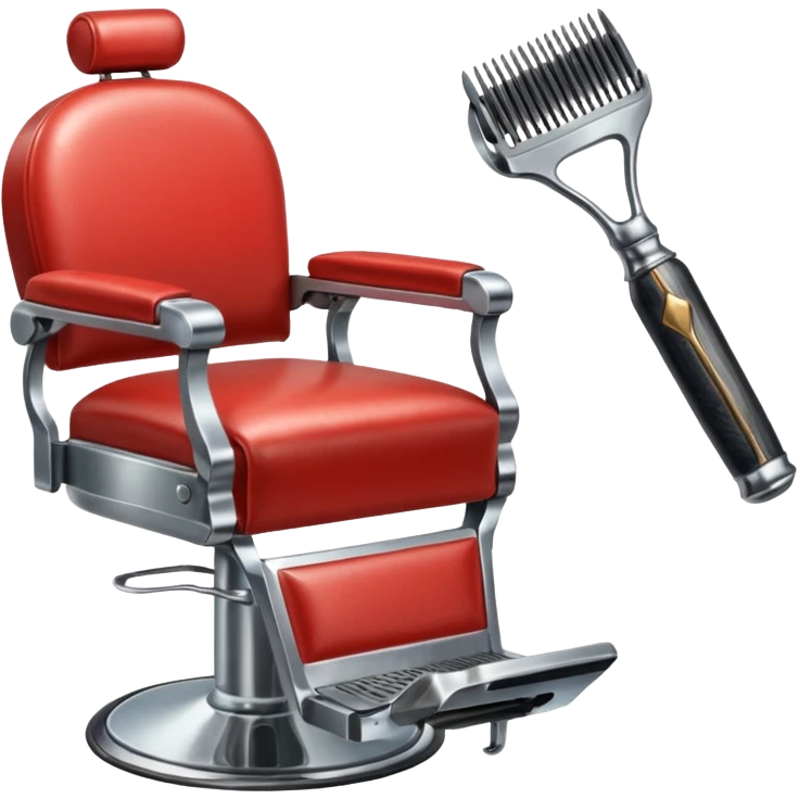 barber shop items, single emoji