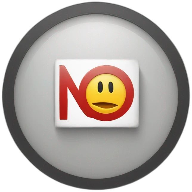 Sign that Says no emoji