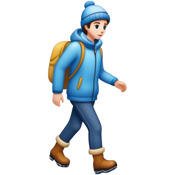 Walking in snow emoji