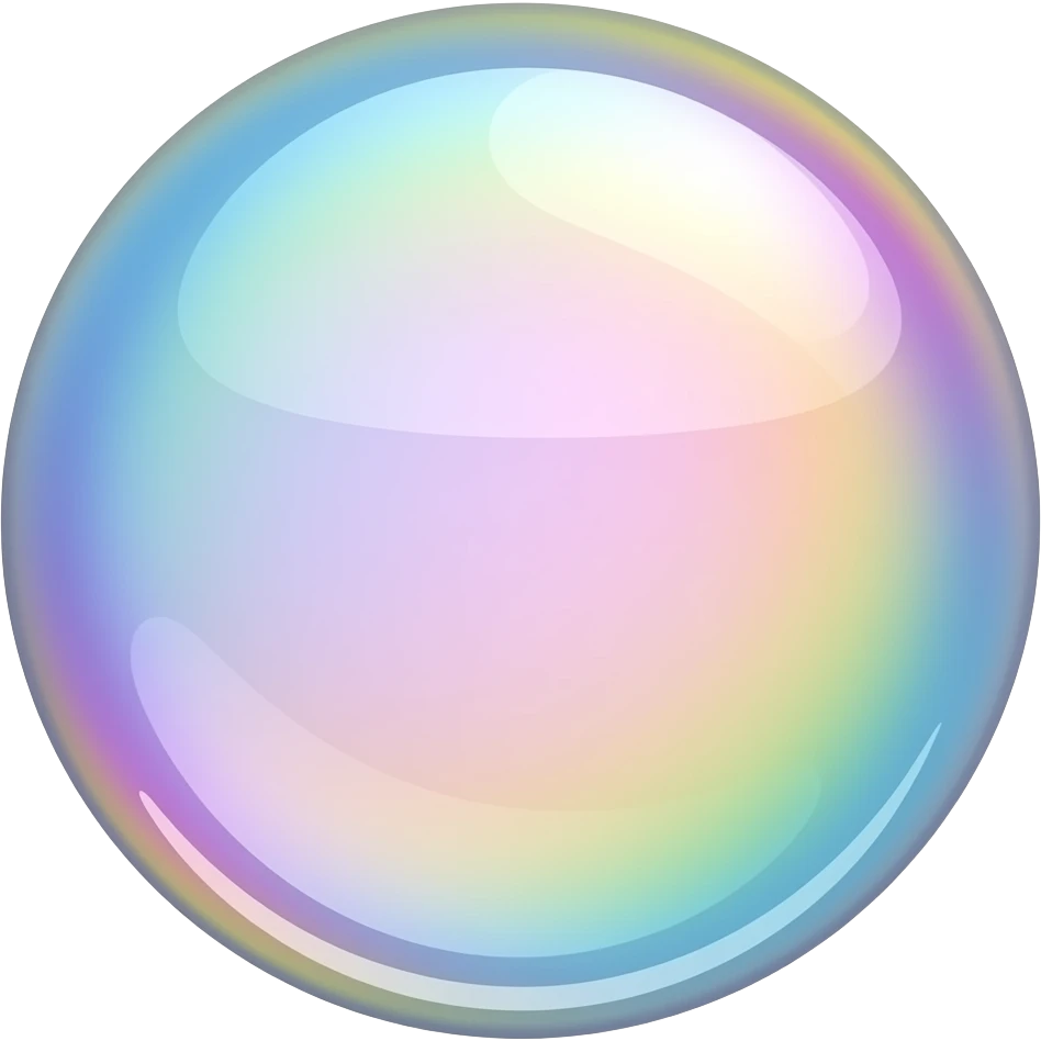 multi color bubbles emoji