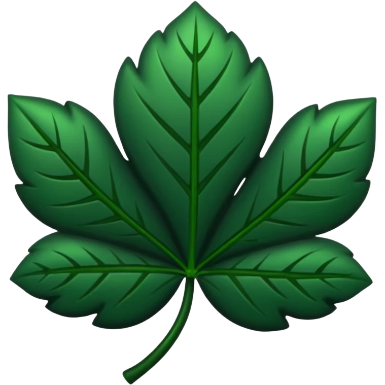 Trébol  negro con cinco hojas  emoji