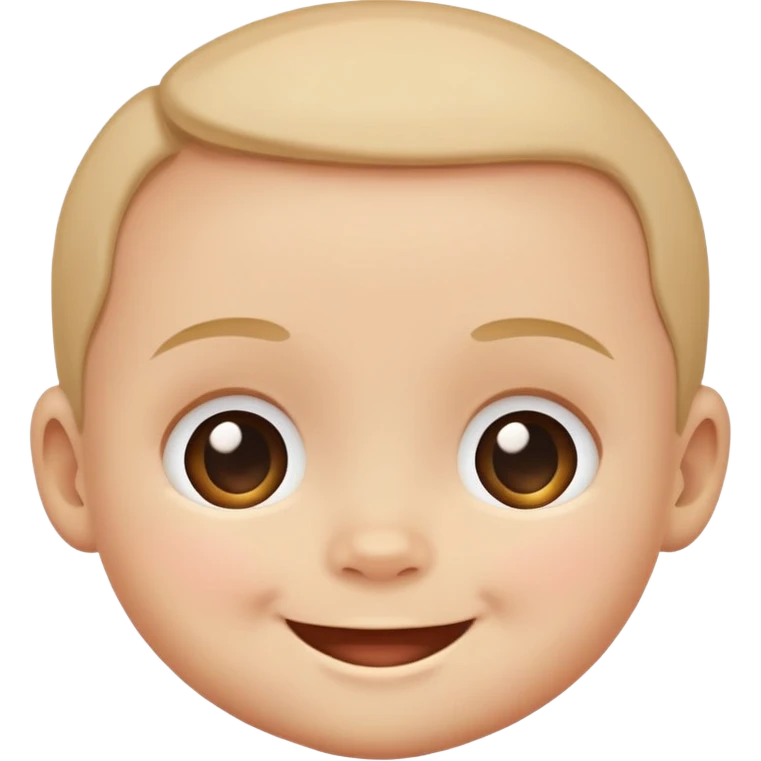 flat baby face smiling emoji