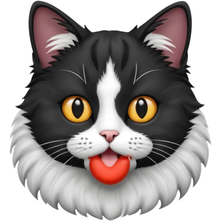 Cat Black&White style emoji