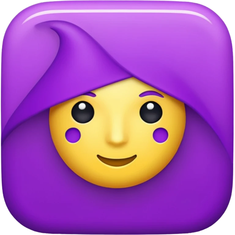
purple and cian correct emoji
