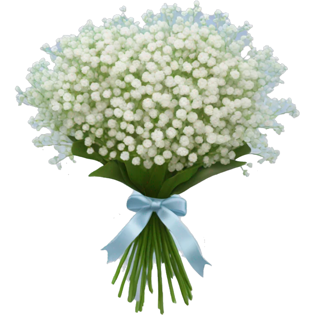 babys breath bouquet  emoji