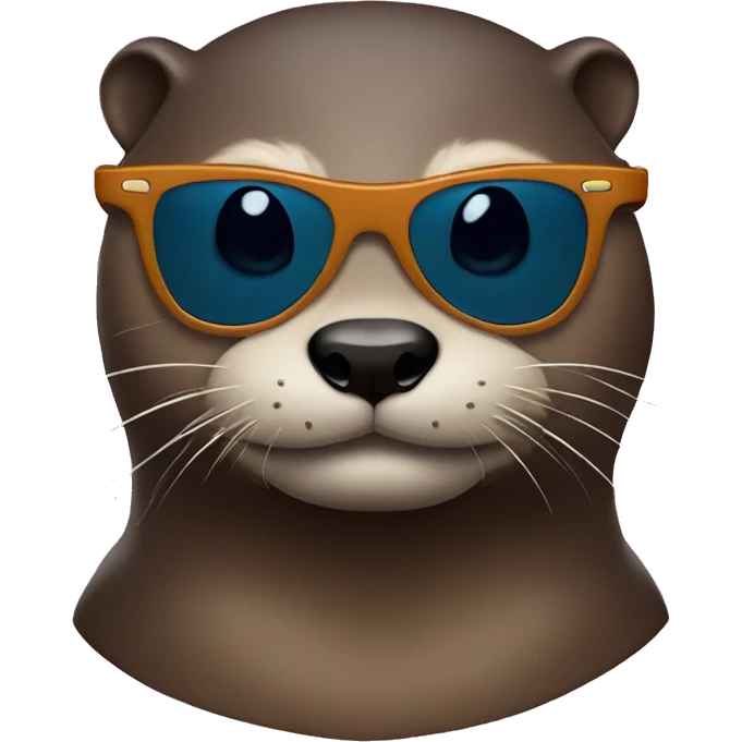 Otter with sunglasses  emoji