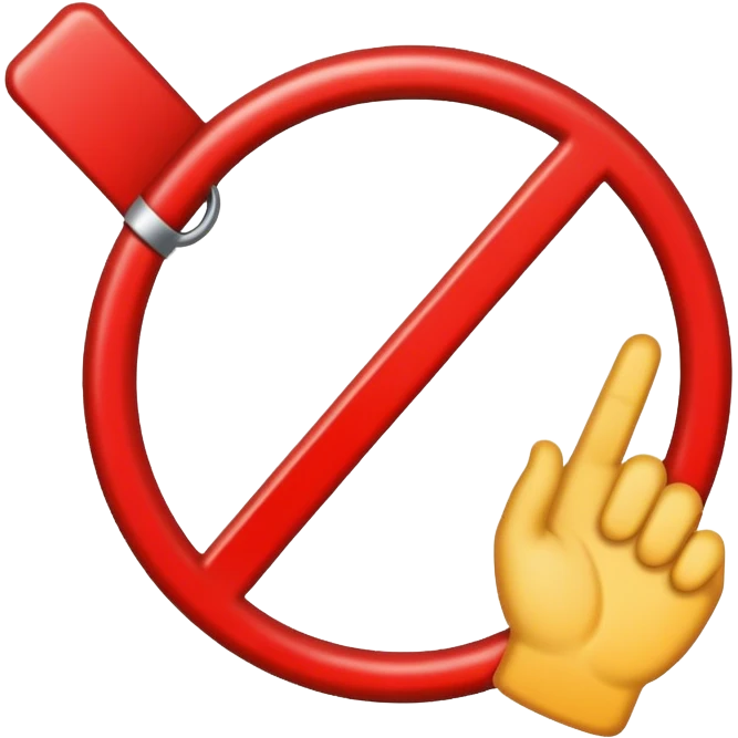 ban sign  emoji