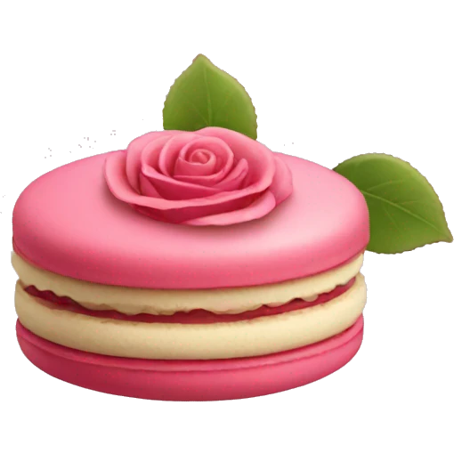 Rose macaron emoji