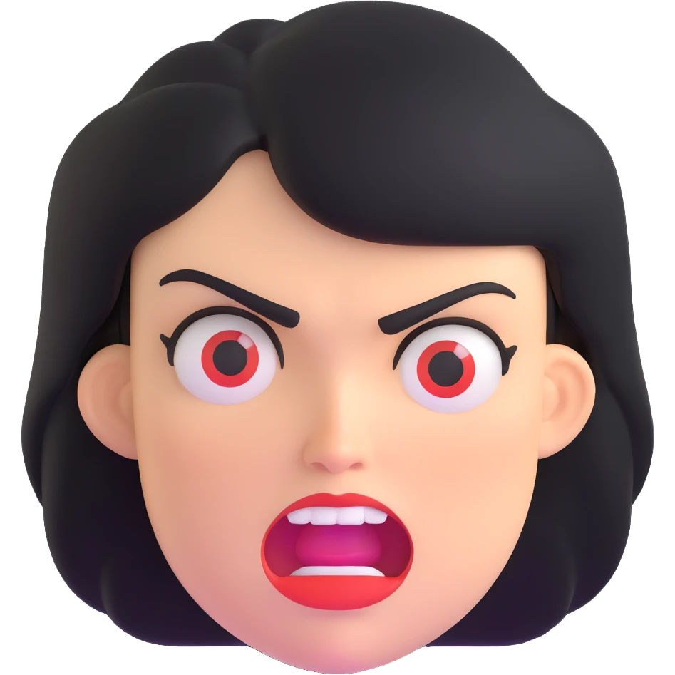 angry mom face emoji