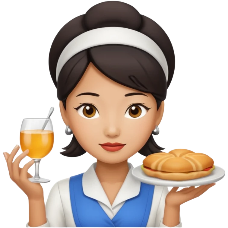 Asian waitress emoji