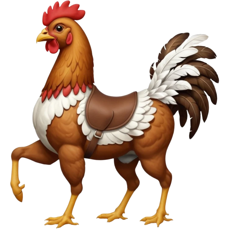 Chicken jockey  emoji
