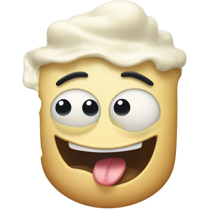 Emoji puking mayonnaise emoji