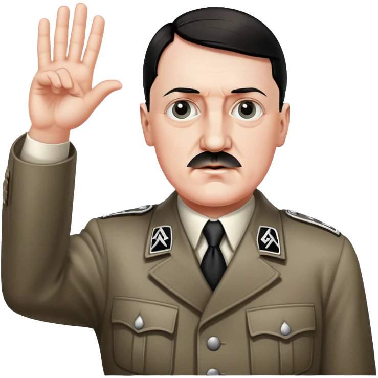 Hitler doing nazi salute  emoji