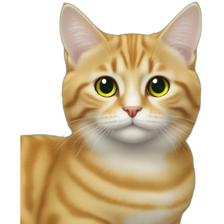 yeşil gülümseyen bir kedi emoji