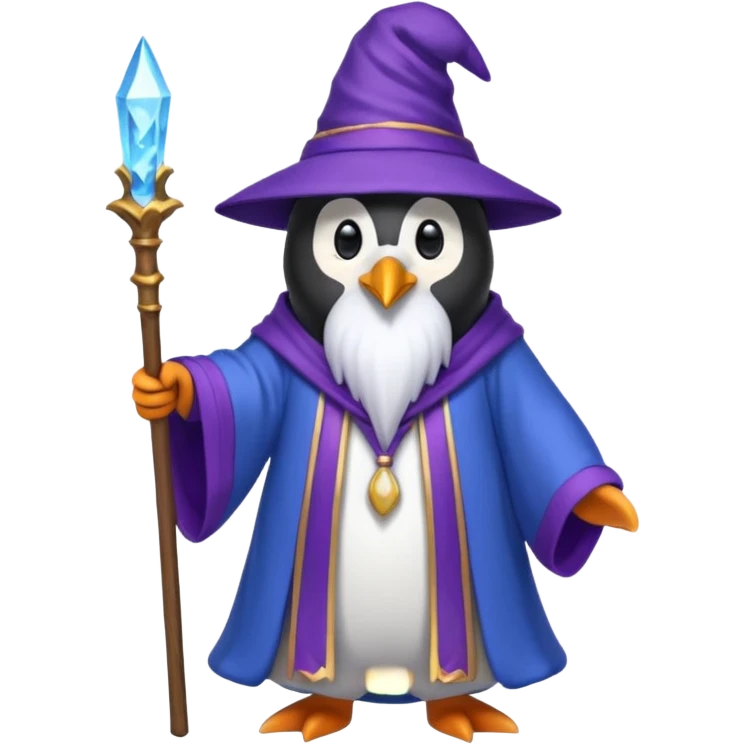Penguin Wizard emoji
