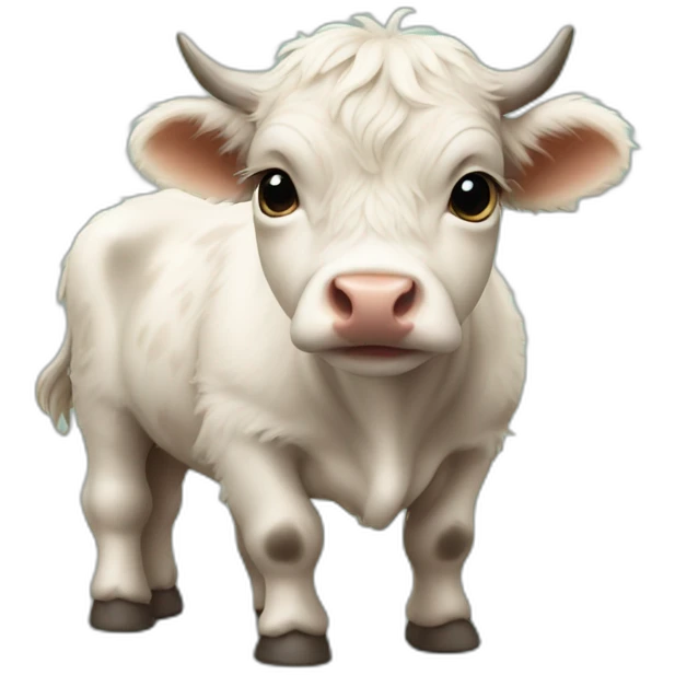 baby scottish cow emoji
