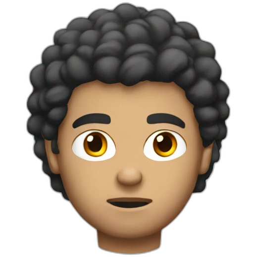 a  young and angry lightskin guy with good hair and adidas training emoji