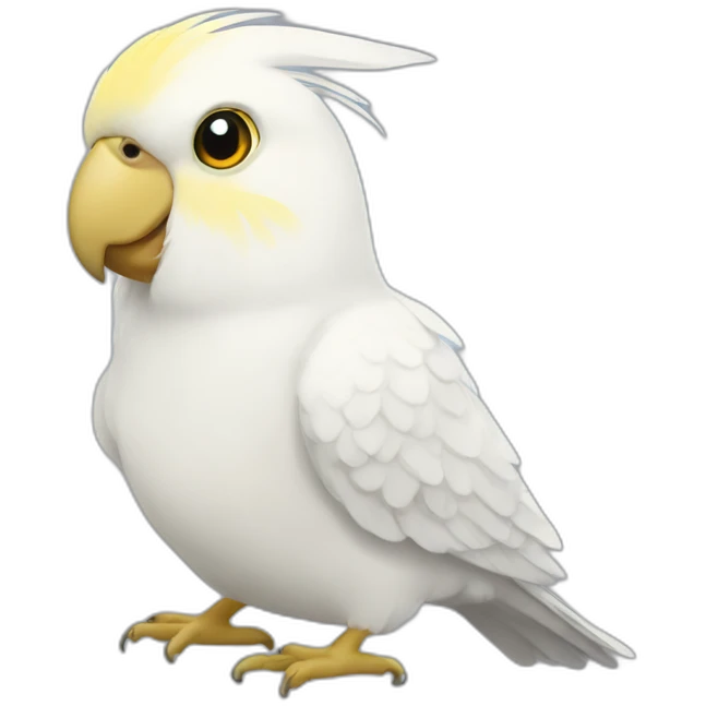 White cockatiel emoji