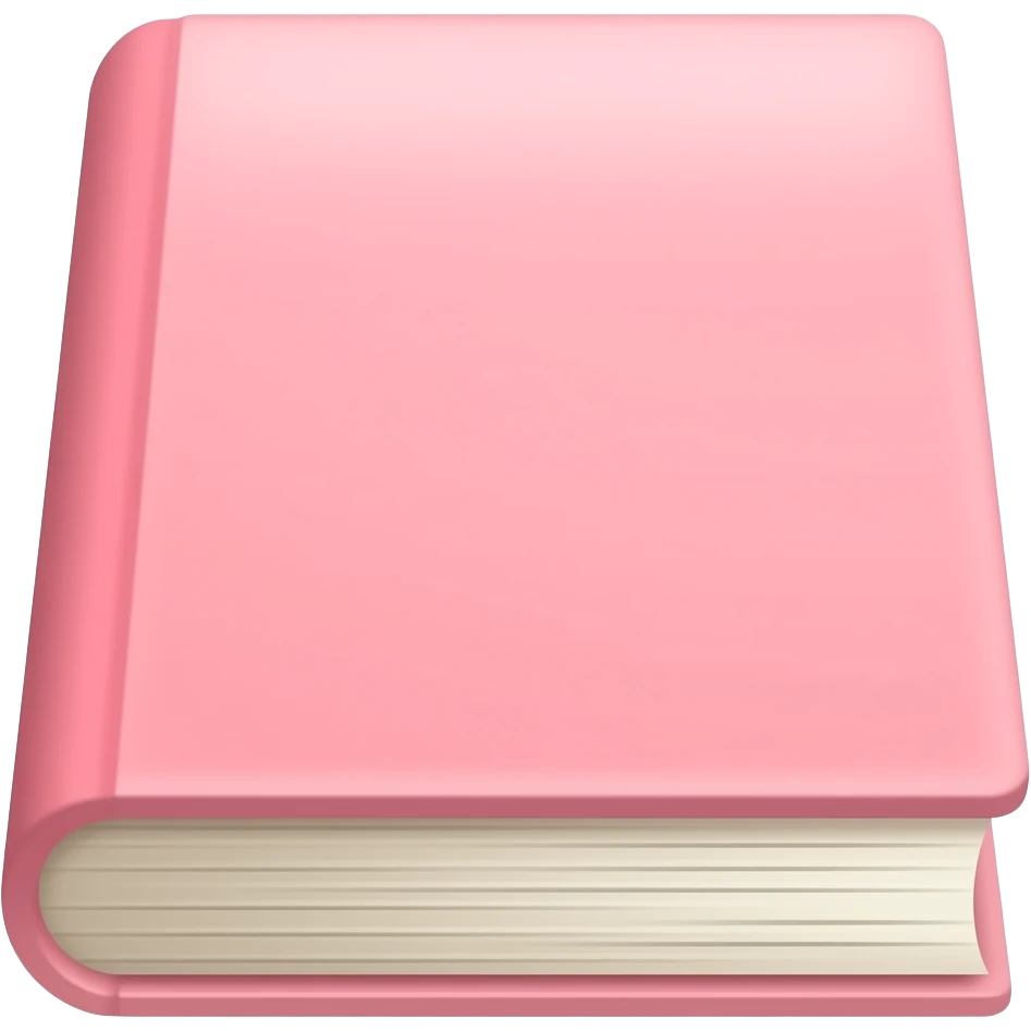 Bíblia na cor rosa claro emoji