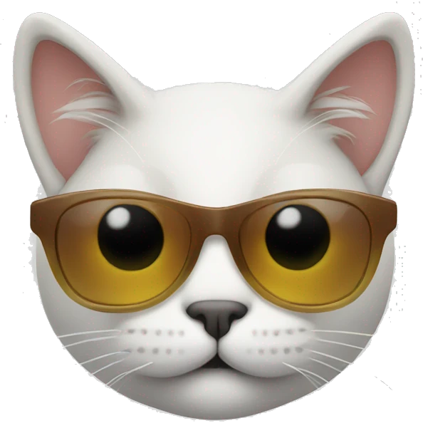 Cat with sunglasses emoji