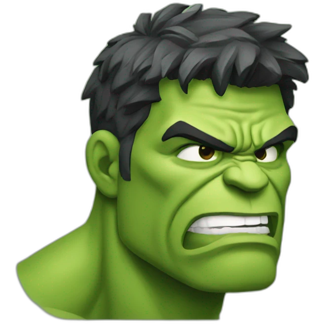 Hulk boring emoji