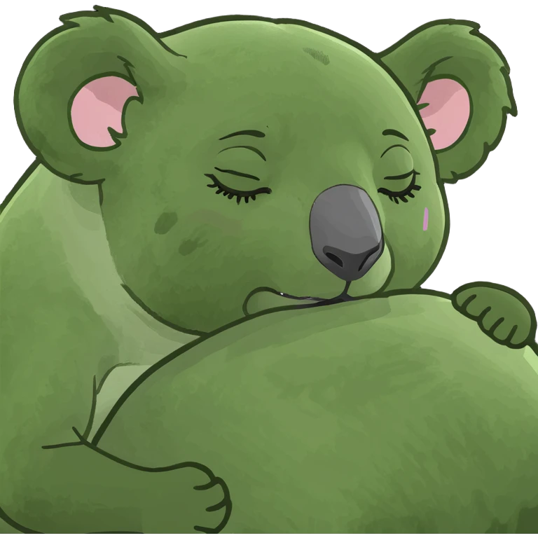 Koala sleeping emoji