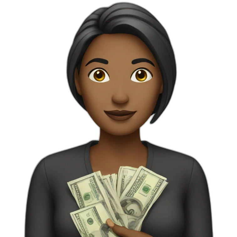 Women with more cash emoji