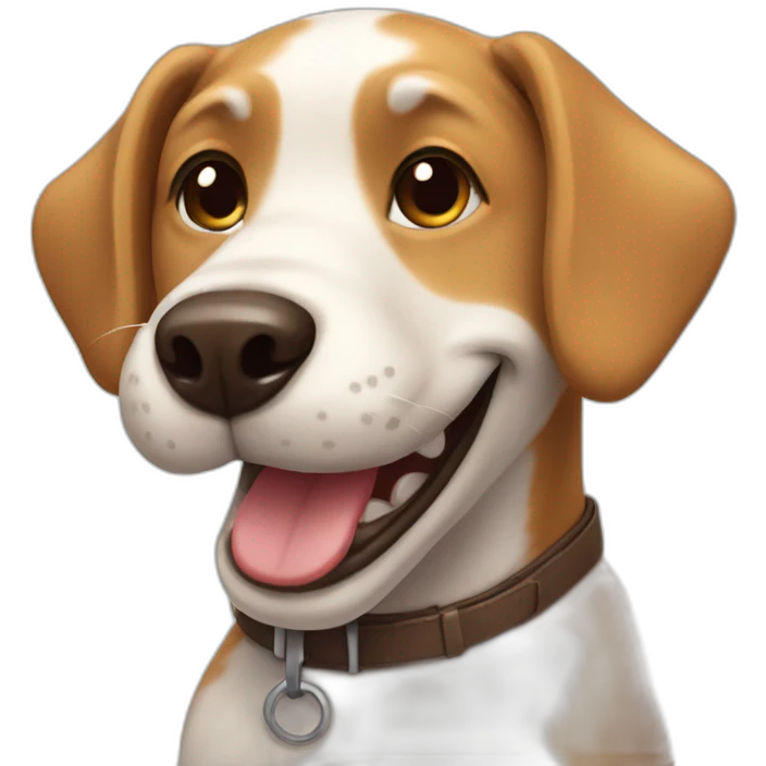 smiling-dog emoji
