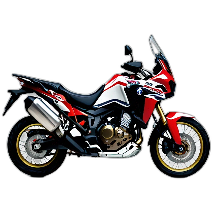Honda africa twin negra personas emoji