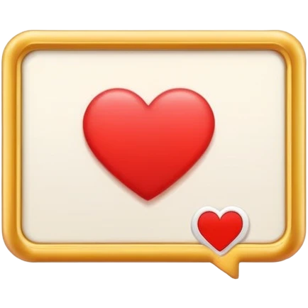 rectangular post frame with a heart, comment bubble, and bookmark icon below it emoji
