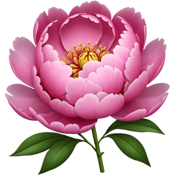 Create a peony flower emoji emoji
