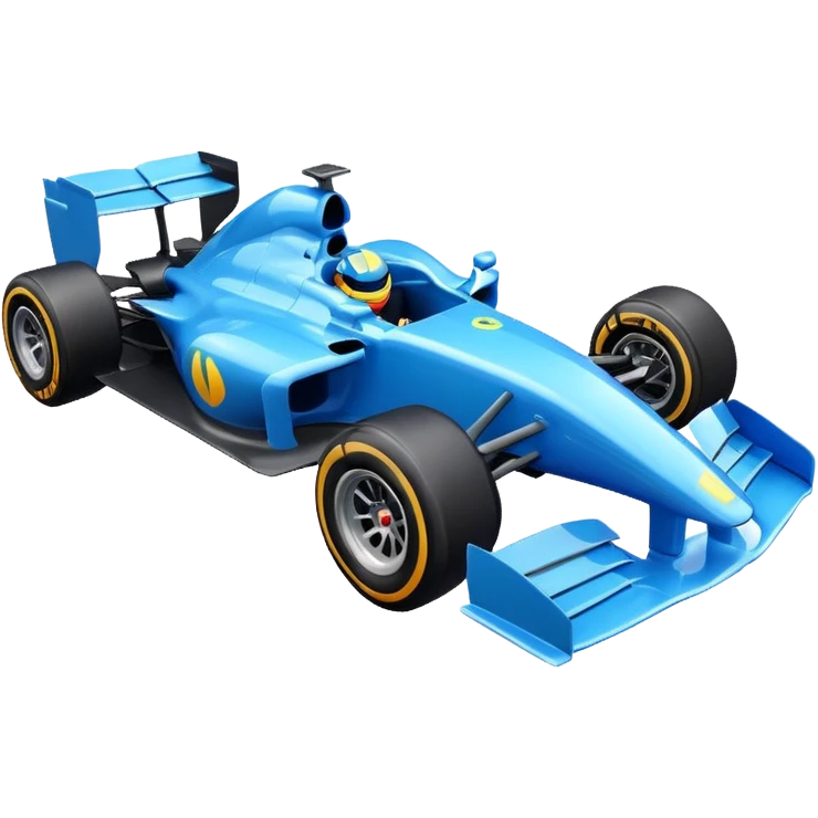 formula 1 blue emoji